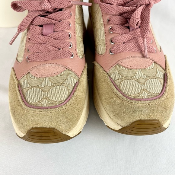 COACH Tech Runner Monogram and Pink Women's Shoe Size 5 - Picture 6 of 14